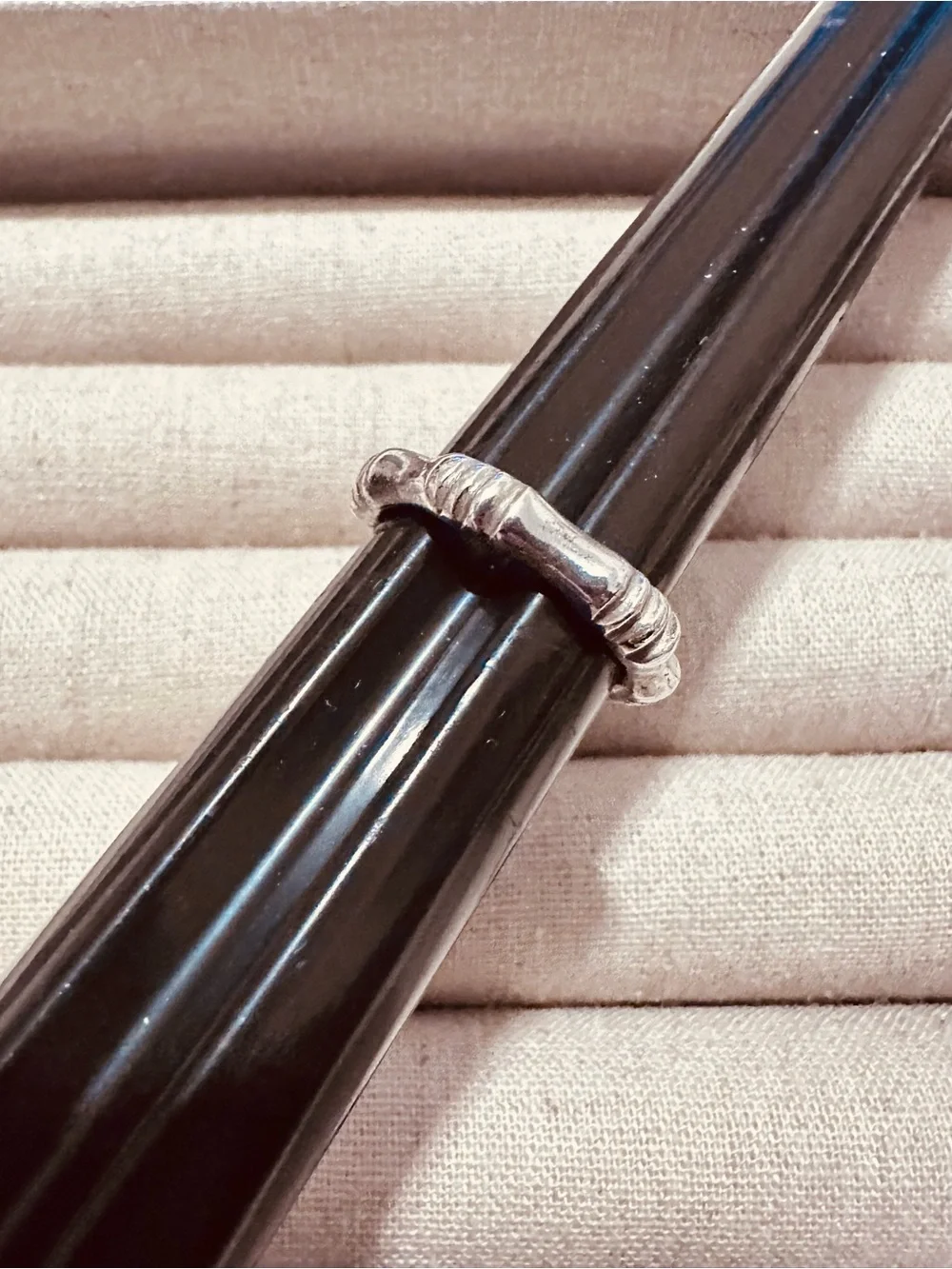 Vintage | Ring | Bamboo Silver Band